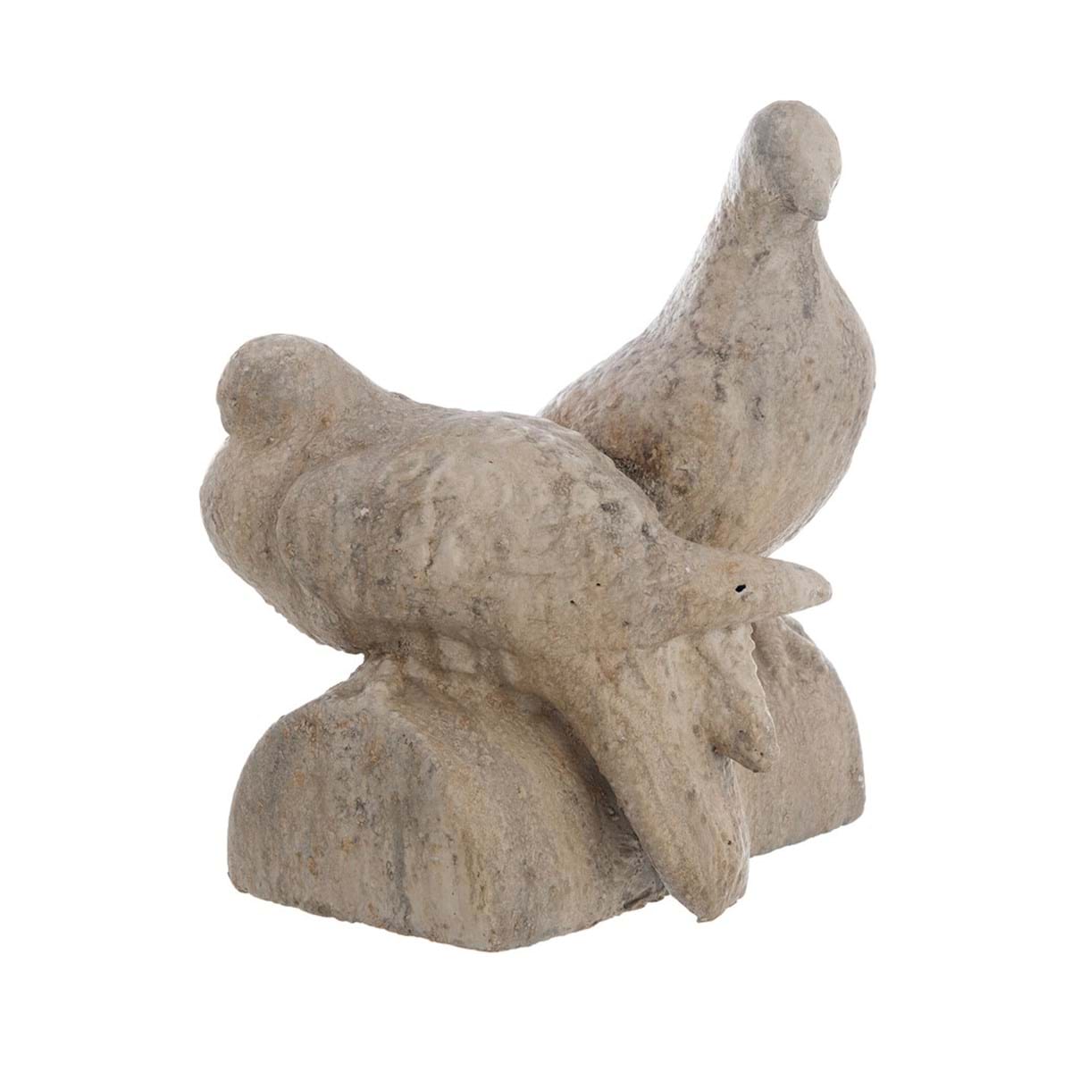 Coppia Colombe su Coppo in Resina Antiqua Domus Blanc Mariclò