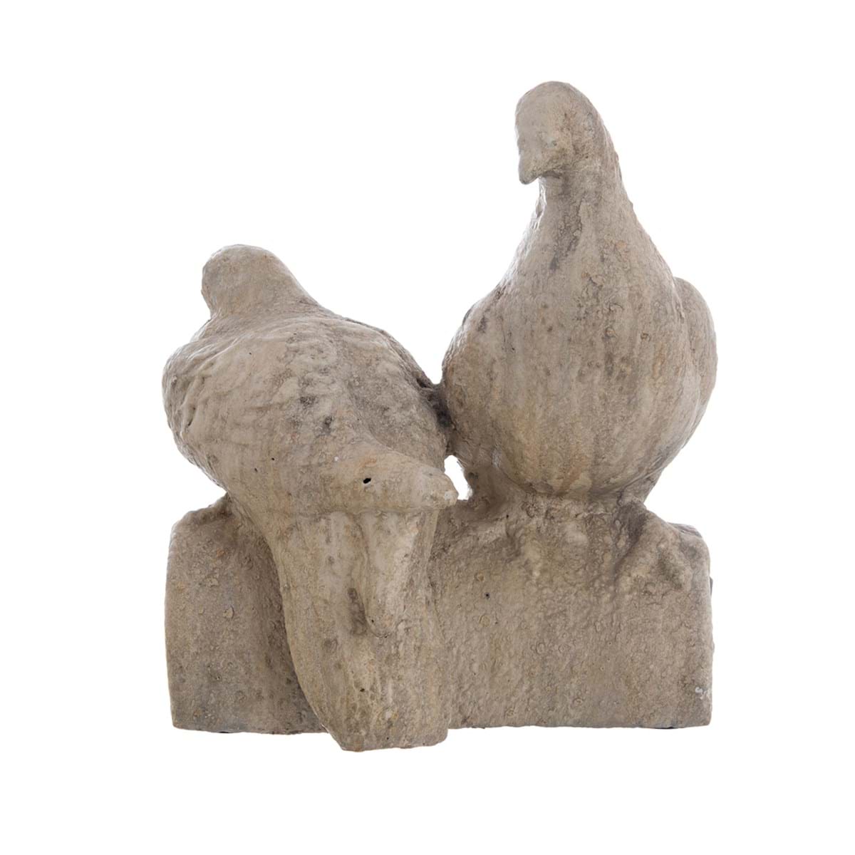 Coppia Colombe su Coppo in Resina Antiqua Domus Blanc Mariclò