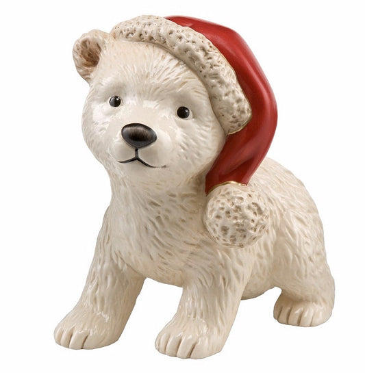 Figurina Saluti dal Polo Nord in Porcellana H. 15 cm Edizione Limitata Goebel