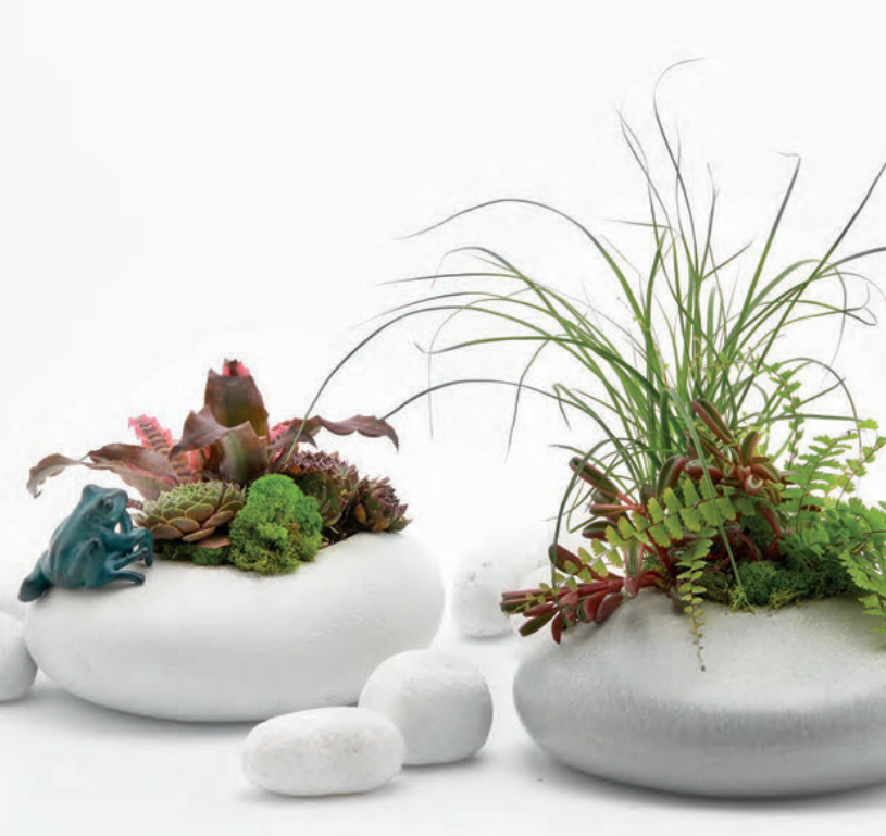 Vaso Sasso Grande in Ceramica Bianca EDG Enzo De Gasperi