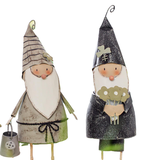 Gnometto Decorativo in Metallo con Molla h. 21 cm - BADEN Collection